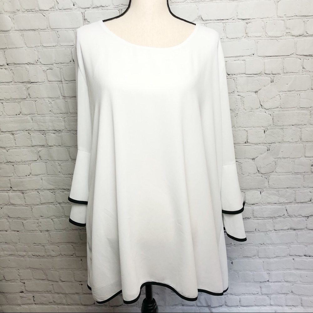 Pink Coconut Boutique Bell Sleeve Blouse